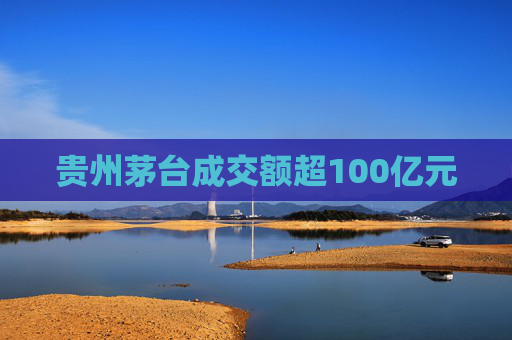 贵州茅台成交额超100亿元