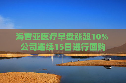 海吉亚医疗早盘涨超10% 公司连续15日进行回购