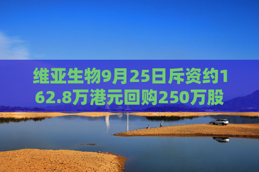 维亚生物9月25日斥资约162.8万港元回购250万股  第1张