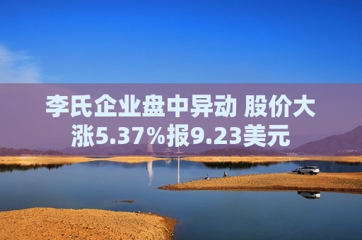 李氏企业盘中异动 股价大涨5.37%报9.23美元  第1张