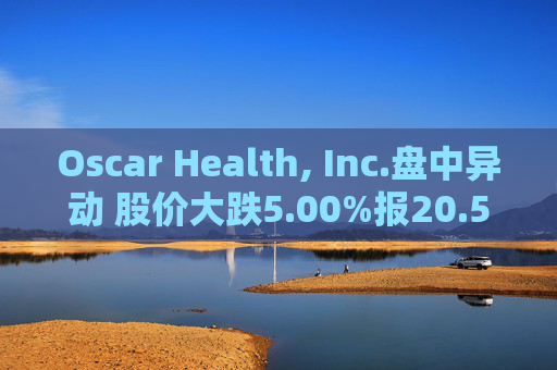 Oscar Health, Inc.盘中异动 股价大跌5.00%报20.50美元