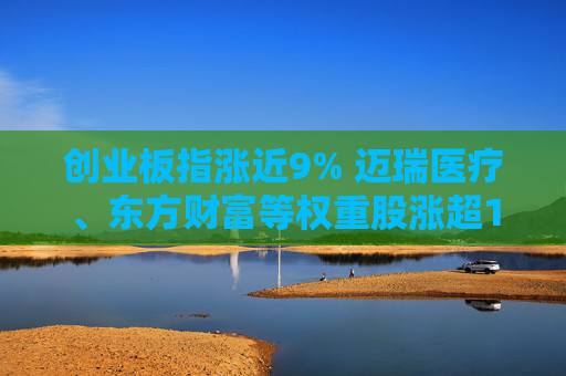 创业板指涨近9% 迈瑞医疗、东方财富等权重股涨超10%