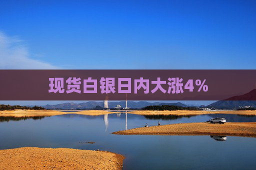 现货白银日内大涨4%