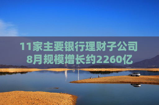 11家主要银行理财子公司 8月规模增长约2260亿