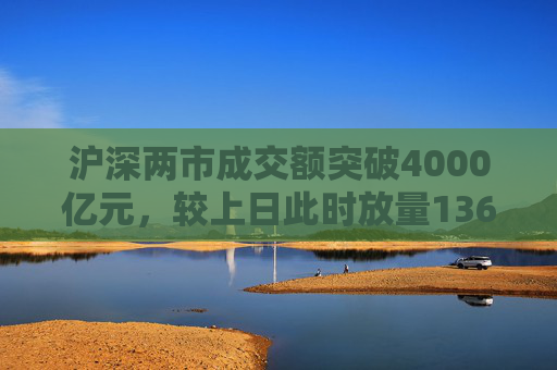 沪深两市成交额突破4000亿元，较上日此时放量1363亿元