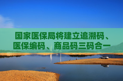 国家医保局将建立追溯码、医保编码、商品码三码合一映射库  第1张