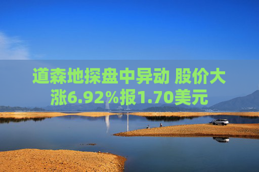 道森地探盘中异动 股价大涨6.92%报1.70美元  第1张