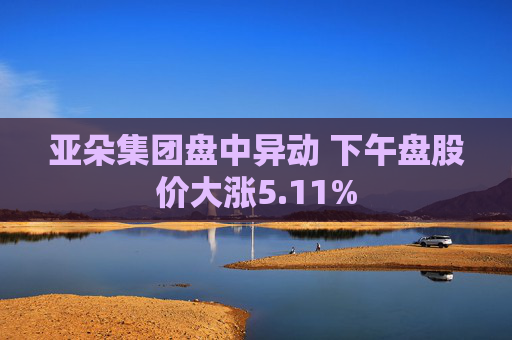 亚朵集团盘中异动 下午盘股价大涨5.11%