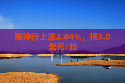 震坤行上涨2.04%，报3.0美元/股