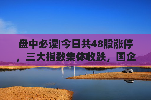 盘中必读|今日共48股涨停，三大指数集体收跌，国企改革、海南概念持续走高