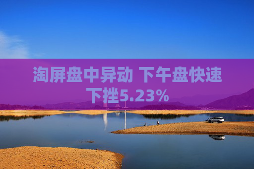 淘屏盘中异动 下午盘快速下挫5.23%